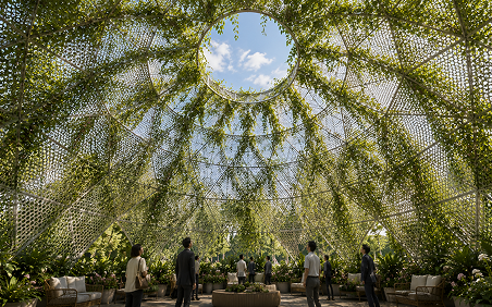 plant dome 天井の内観