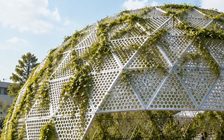 plant dome 屋根の外観