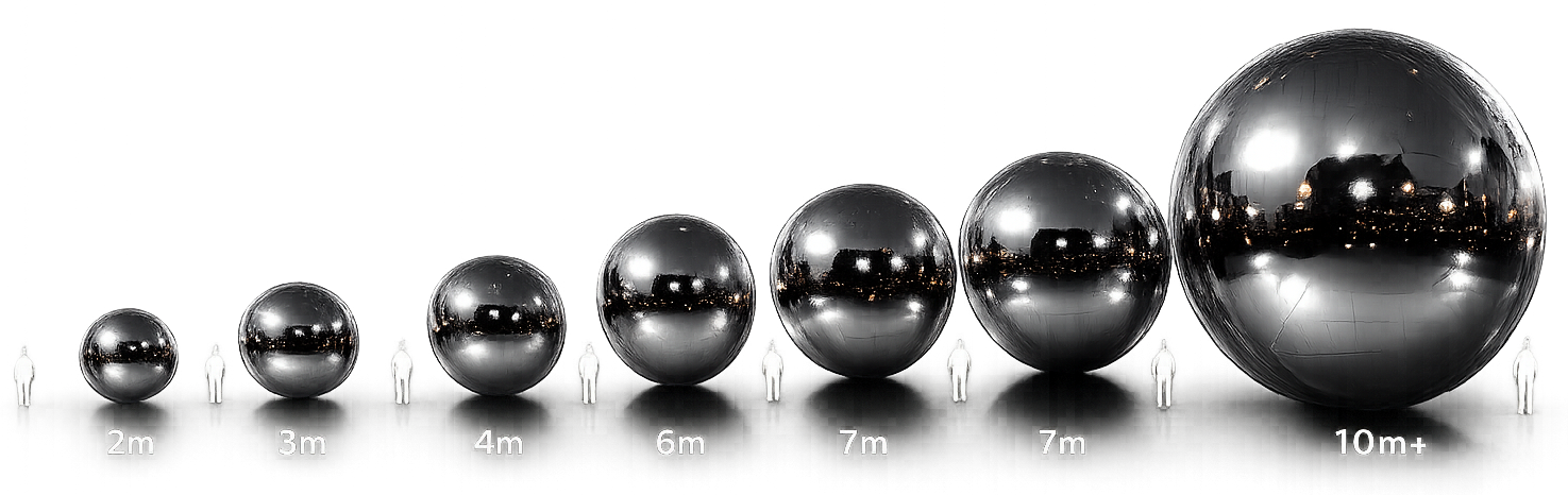 ULTRA MIRROR BALL 2m〜10m+ サイズラインナップ